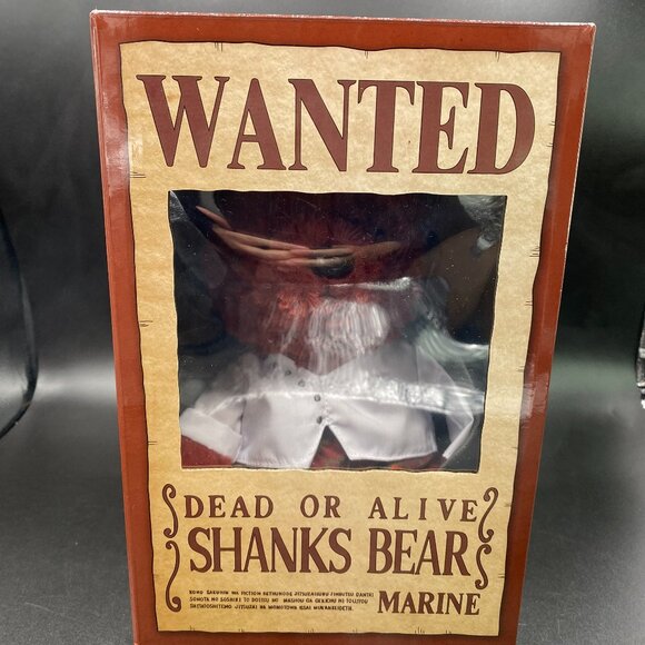 One Piece Red Shanks Teddy Bear Plush Doll Limited Edition - Picture 1 of 14